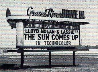 Grand River Drive-In Theatre - MARQUEE - PHOTO FROM RG